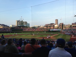 Cubs/Reds game, a wonderful evening for a game.. but a Cubs loss