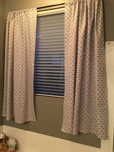 Curtains I made for our bathroom